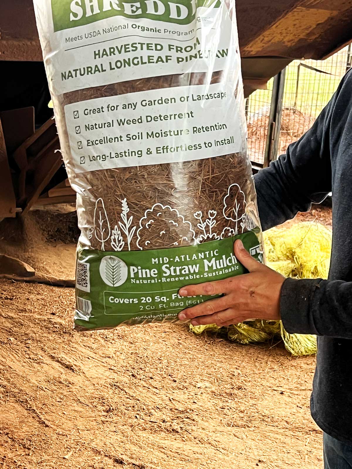 Pine Straw Mulch Bag - 10 lbs.