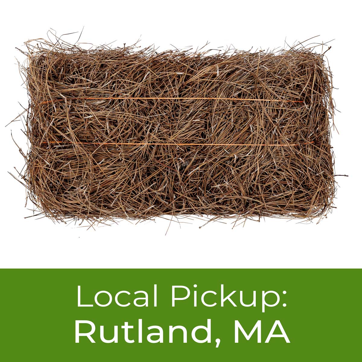 Longleaf Pine Straw Mulch Bale New England